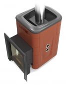 Печь для бани ПБ Уренгой Мини 2018 Inox БСЭ ТО терракота